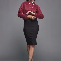 Miss Chase Women Floral Crop Tailored Jacket-image-67