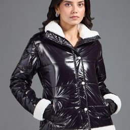 20Dresses Black Long Sleeves Puffer Jacket-picture-33