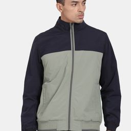 t-base Men Colourblocked Windcheater Sporty Jacket-picture-39