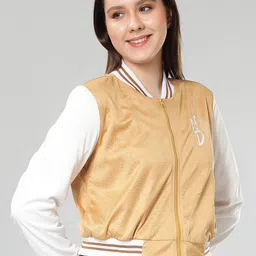 NUEVOSDAMAS Stand Collar Bomber Jacket-picture-30