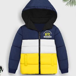 YK X Trampoline Unisex Kids Colourblocked Puffer Jacket-picture-11