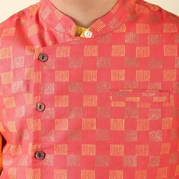 Fabindia Boys Printed Nehru Jacket image 2