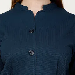 FUTURO Mandarin Collar Longline Tailored Jacket image 4