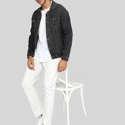 FTX Spread Collar Denim Jacket image 3