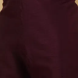 KRAFT INDIA Mandarin Collar Long Sleeves Regular Kurta With Churidar & Jacket image 3