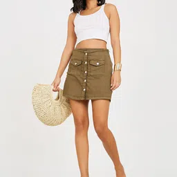 Styli Pure Cotton Mini Skorts image 3