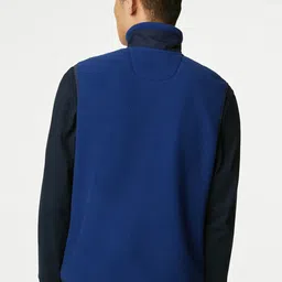 Marks & Spencer Colourblocked Mock Collar Bomber Jacket image 4