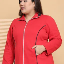 theRebelinme Women Fleece Open Front Jacket image 3