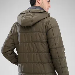SPYKAR Men Full Sleeve Regular Fit Padded Jacket image 4