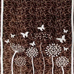 CG HOMES Brown & White Floral Mink Heavy Winter 350 GSM Double Bed Blanket image 4