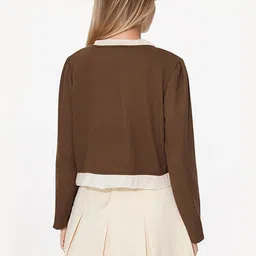 JC Mode Women Collarless Solid Casual Tailored Jacket image 5