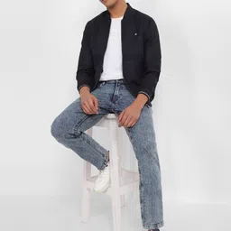 Allen Solly Stand Collar Pure Cotton Bomber Jacket image 5