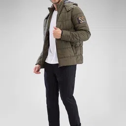 SPYKAR Men Full Sleeve Regular Fit Padded Jacket image 5