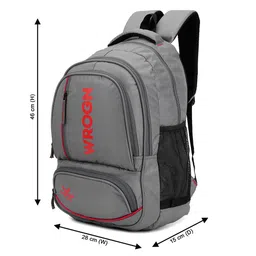 WROGN Unisex Textured Backpack with Shoe Pocket & Rain Cover image 3