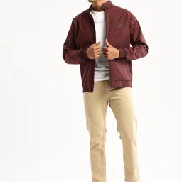 SHOWOFF Stand Collar Windcheater Bomber Jacket image 5