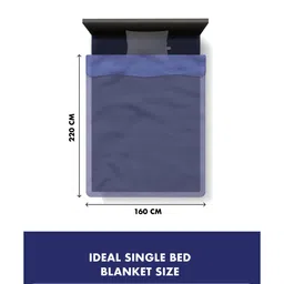 Monte Carlo Orange & White Floral 1000 GSM Heavy Winter Single Bed Blanket image 4