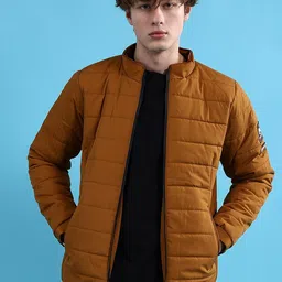 The Indian Garage Co Mock Collar Puffer Jacket image 4