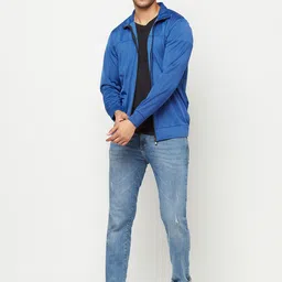 GLITO Longline Stretchable Bomber Jacket image 2