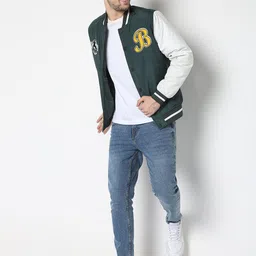R&B Colourblocked Bomber Jacket image 4