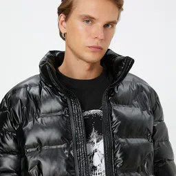 Koton Mock Collar Puffer Jacket image 5