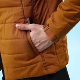 The Indian Garage Co Mock Collar Puffer Jacket image 2