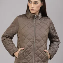 Gipsy Women Copper-Toned Quilted Jacket-image-81