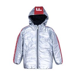 Status Quo Boys Silver-Toned Hooded Quilted Jacket-picture-12