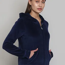 Muvazo Hooded Cotton Open Front Jacket-picture-18