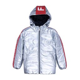 Status Quo Boys Silver-Toned Hooded Padded Jacket-picture-15