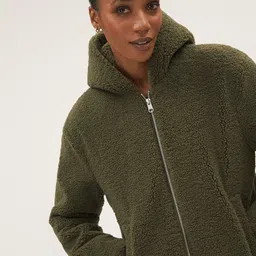 Marks & Spencer Women Green Lightweight Bomber Jacket image 4