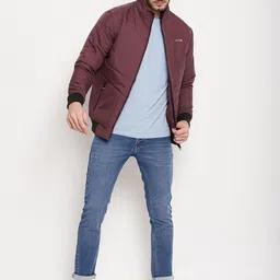 Camey Men Maroon Lightweight Padded Jacket image 2