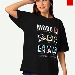 STATUS MANTRA Women Typography 2 Printed Extended Sleeves Pockets T-shirt-picture-37