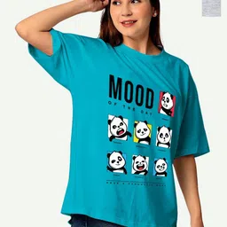 STATUS MANTRA Women Typography 2 Printed Extended Sleeves Pockets T-shirt-picture-17