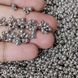 AXONP Silver ghungroo beads for jewellery making Alloy Beaded Charm-picture-24