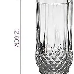 sr enterprise (Pack of 6) Crystal Spark Touch Seamless Water Juice Glass Set of 6 Pcs. Glass Water/Juice Glass image 2