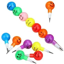 shubhkraft Return Gift In Bulk | Smiley Design / Non Sharpening Stacking Pencil (40 Pcs) Pencil image 4