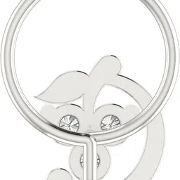 avsar Aboli 14kt Cubic Zirconia White Gold Nose Wire image 5