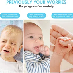 seashot Baby Nail Clippers with Light for Safe and Easy Baby Nail Care Nail Sanding Pad image 4