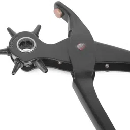 raj enterprises Punch Hole plier Hand Tool Metal revolving Heavy Duty Puncher/Punching Machine -for Leather Belts Punch Plier image 2