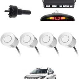 peeps store Universal 4 White Reverse Parking Sensor-PS25A527 Universal 4 White Reverse Parking Sensor-PS25A527 Parking Sensor-picture-34
