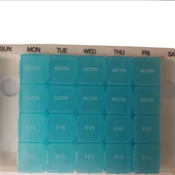 medibox 28 Case, Pill Organizer Box with 28 Compartments with Day and Time ( Pack of 4 )_ Medicine Dispenser image 3