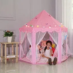 jayaansh traders Extremely Light Weight Castle Play Tent House For Kids ( Random colour )-T image 3