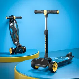 disney Black Panther 3-Wheel Kids Scooter for 3+ Years Boys and Girls | Black Kids Scooter-picture-10