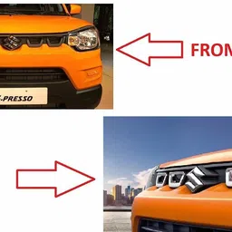 autoblinq Premium Quality OE Original Type Front Grill for S-Presso/Spresso All Models Maruti Suzuki Spresso all Models Car Grill Cover image 2