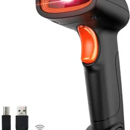 OnlyU HT20 Wireless 2.4GHz 2D & 1D Barcode Scanner (QR Code & Barcode Wired & Wireless Rechargeable Connectivity | Induction Scanning with Built-in Illumination Light 2D Camera Barcode Scanner-picture-11