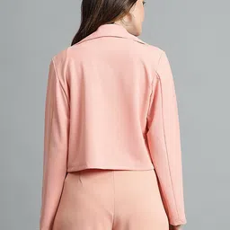 kotty Women Solid Single Breasted Casual Blazer image 4