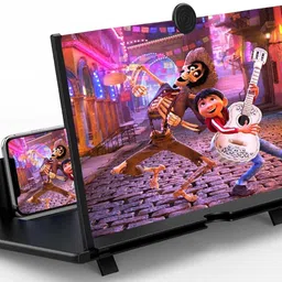 Gribbtor 10 inch most selling 3 times 3D magnifier fresnel mirror HD Screen Expander Phone image 2