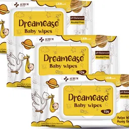Ultra-Gentle Baby Wipes|99% Water-Based, Alcohol-Free& Skin-Friendly (Pack of 3)-image-0