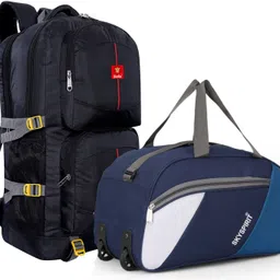 Rucksack and Duffel Bag With Wheels Combo Pack of 2 For men and women Rucksack - 60 L-image-18