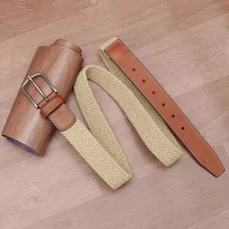 allen solly Men Casual Beige Genuine Leather Belt-picture-19